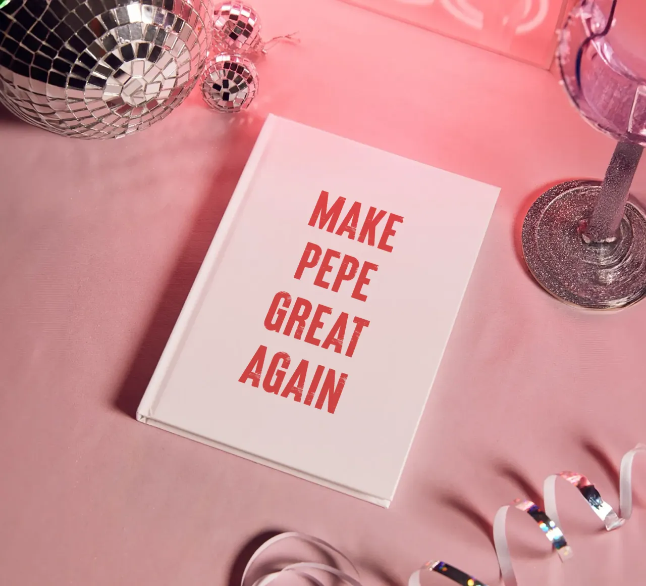 Make PEPE great again notebook by Vintagrafica