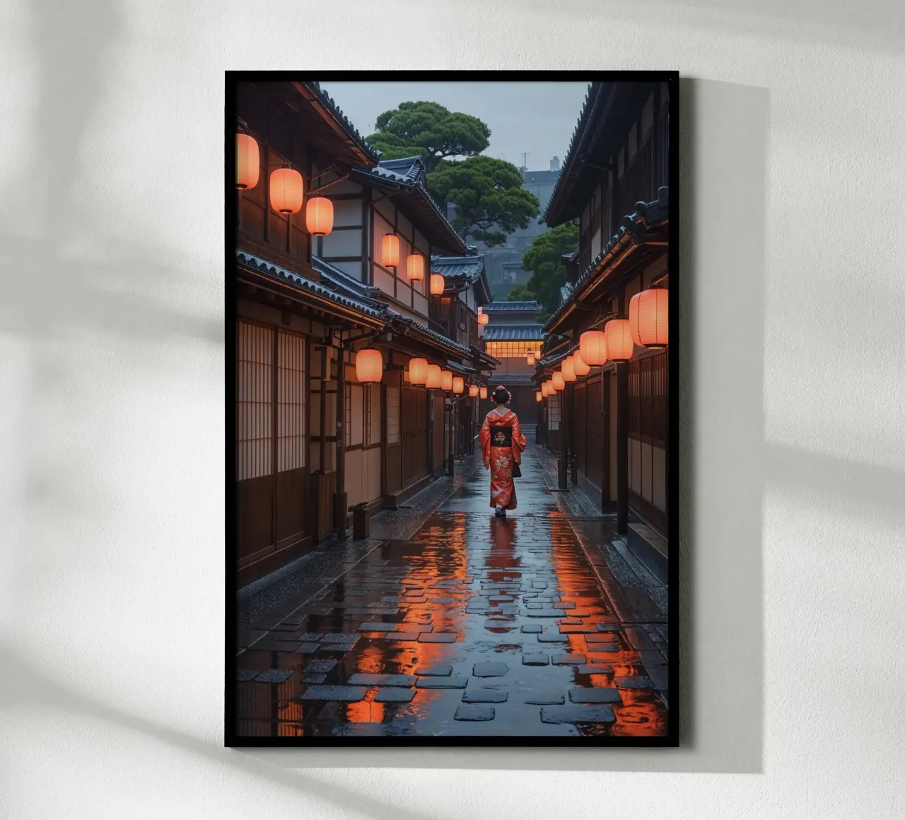 A Geisha’s Journey Through Gion poster da AlbertKlee
