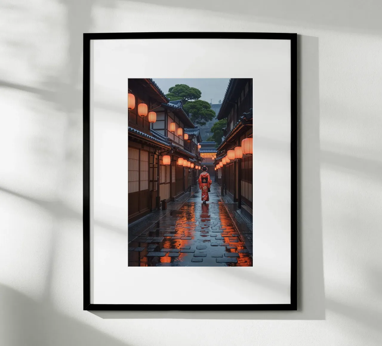 A Geisha’s Journey Through Gion poster da AlbertKlee