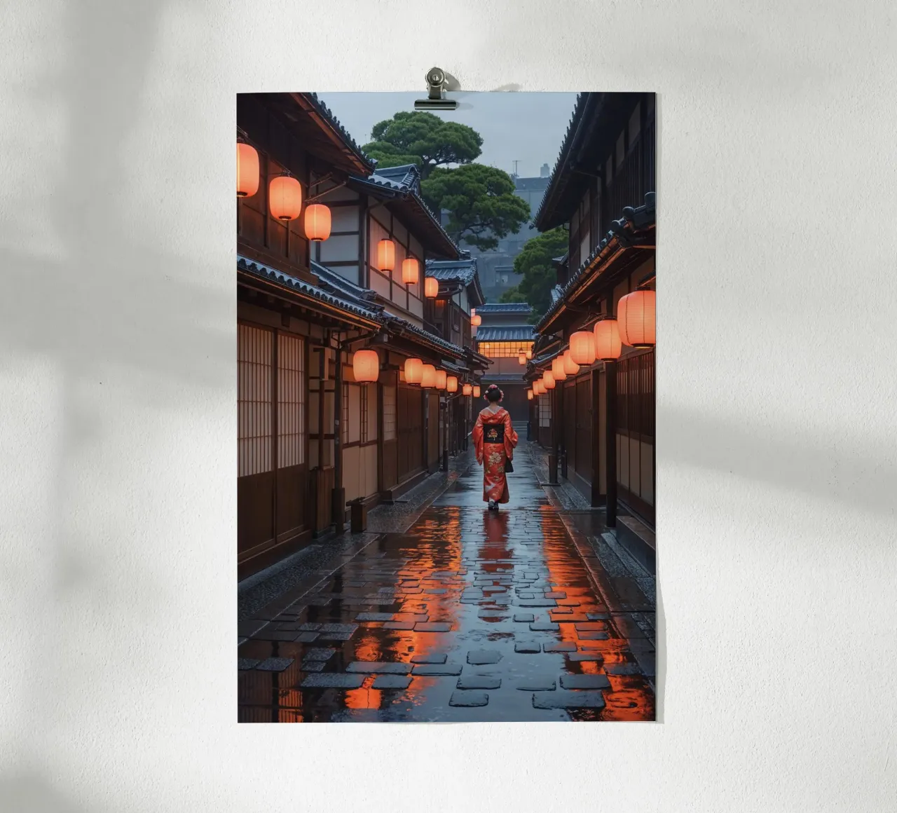 A Geisha’s Journey Through Gion poster da AlbertKlee