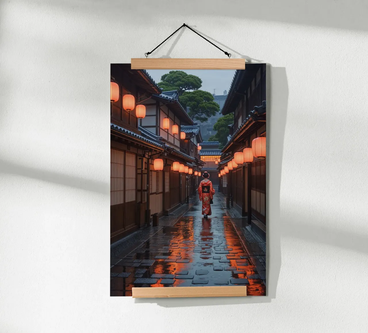 A Geisha’s Journey Through Gion poster da AlbertKlee