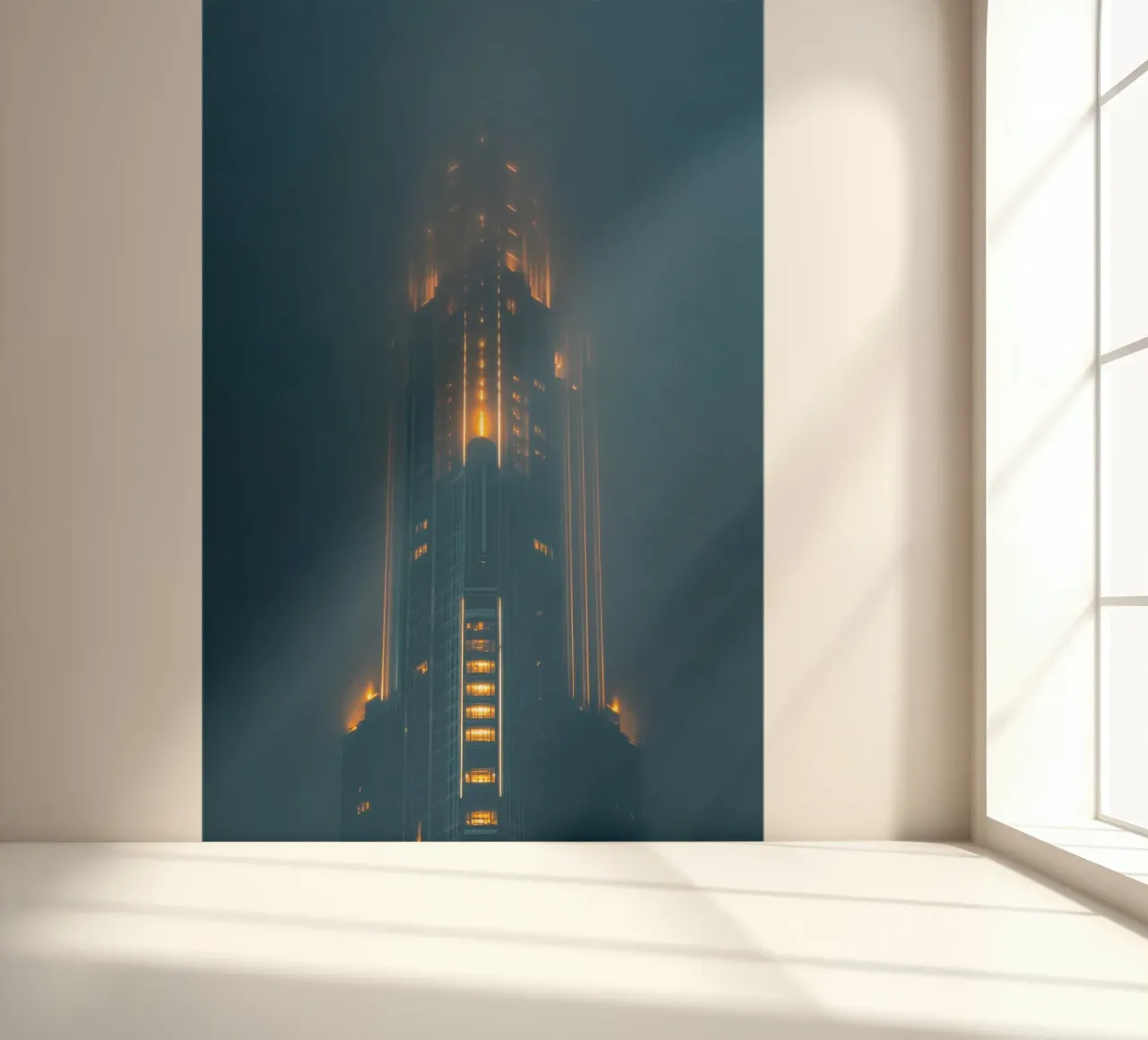 Dubai: The Mystic Tower in the Night photo wallpaper by By Night