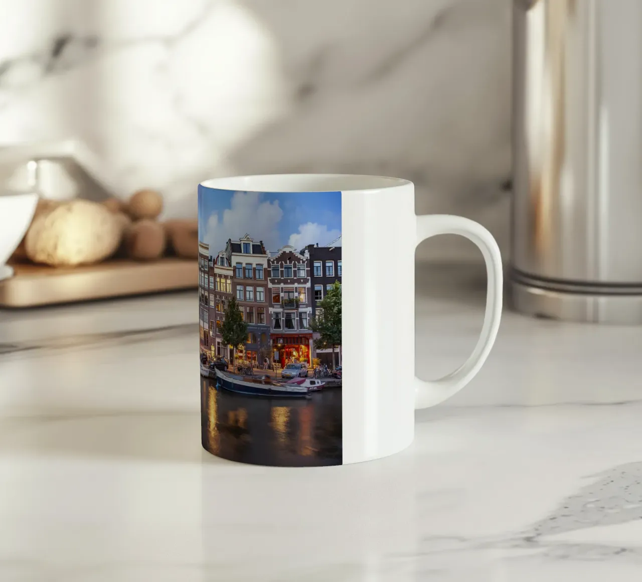 Gracht in Amsterdam tazza in ceramica da Reisefotografie - Bilder aus aller Welt