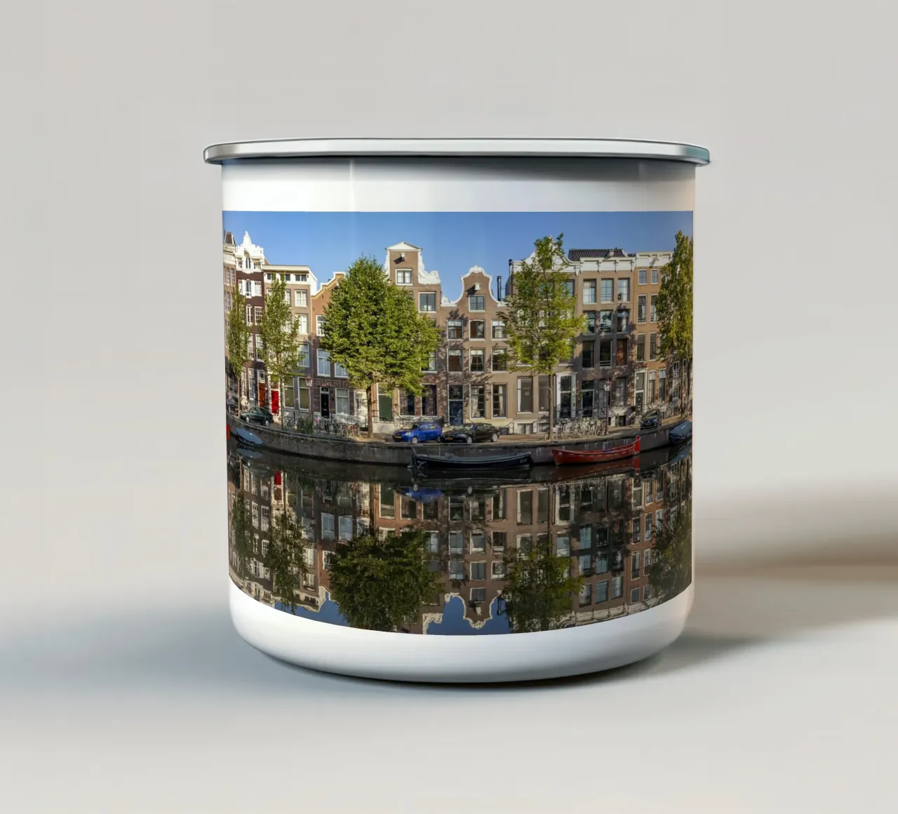 Gracht in Amsterdam tazza in smalto da Reisefotografie - Bilder aus aller Welt