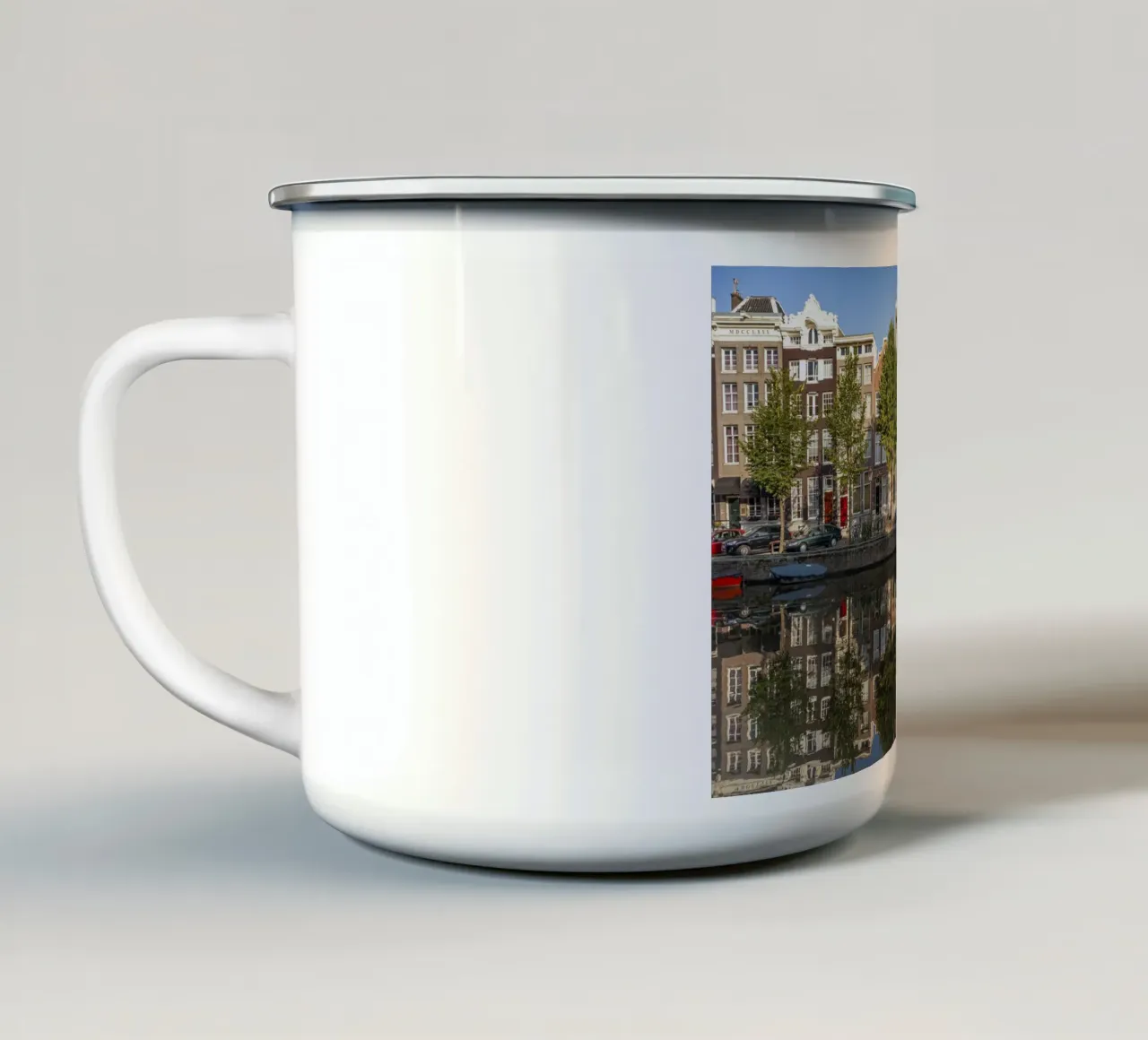 Gracht in Amsterdam tazza in smalto da Reisefotografie - Bilder aus aller Welt