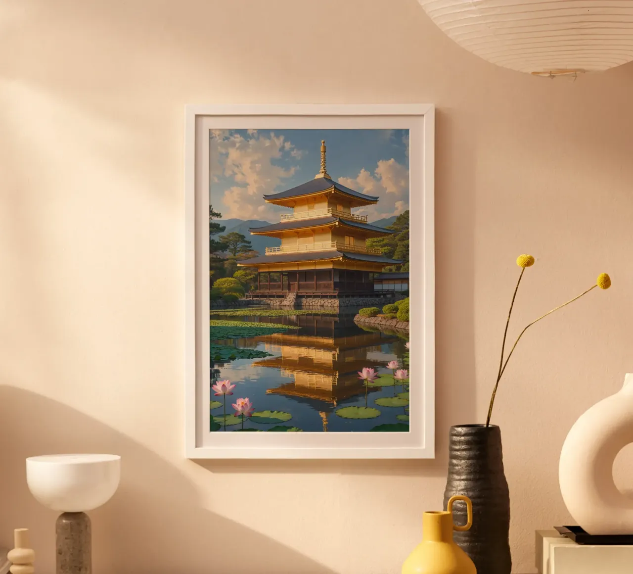 Kyoto’s Golden Pavilion in a Perfect Zen Setting carta hahnemühle da AlbertKlee