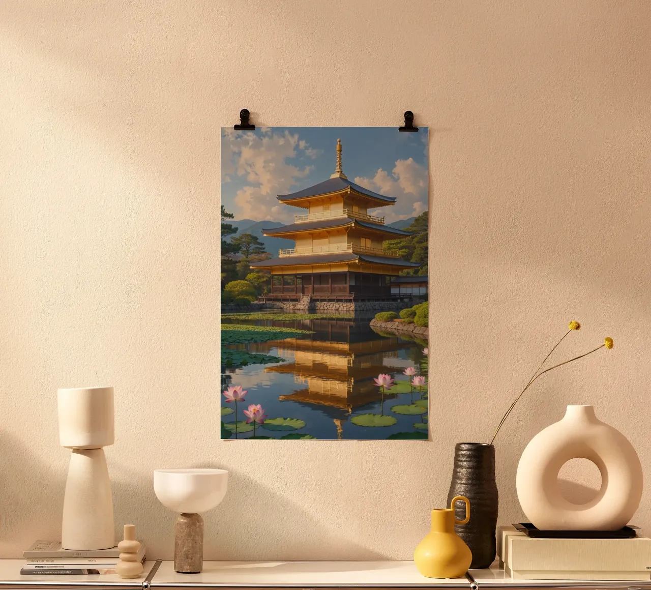 Kyoto’s Golden Pavilion in a Perfect Zen Setting carta hahnemühle da AlbertKlee