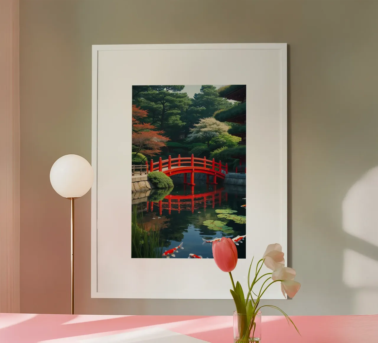 A Harmonious Bridge in Heian Shrine’s Zen Garden carta hahnemühle da AlbertKlee