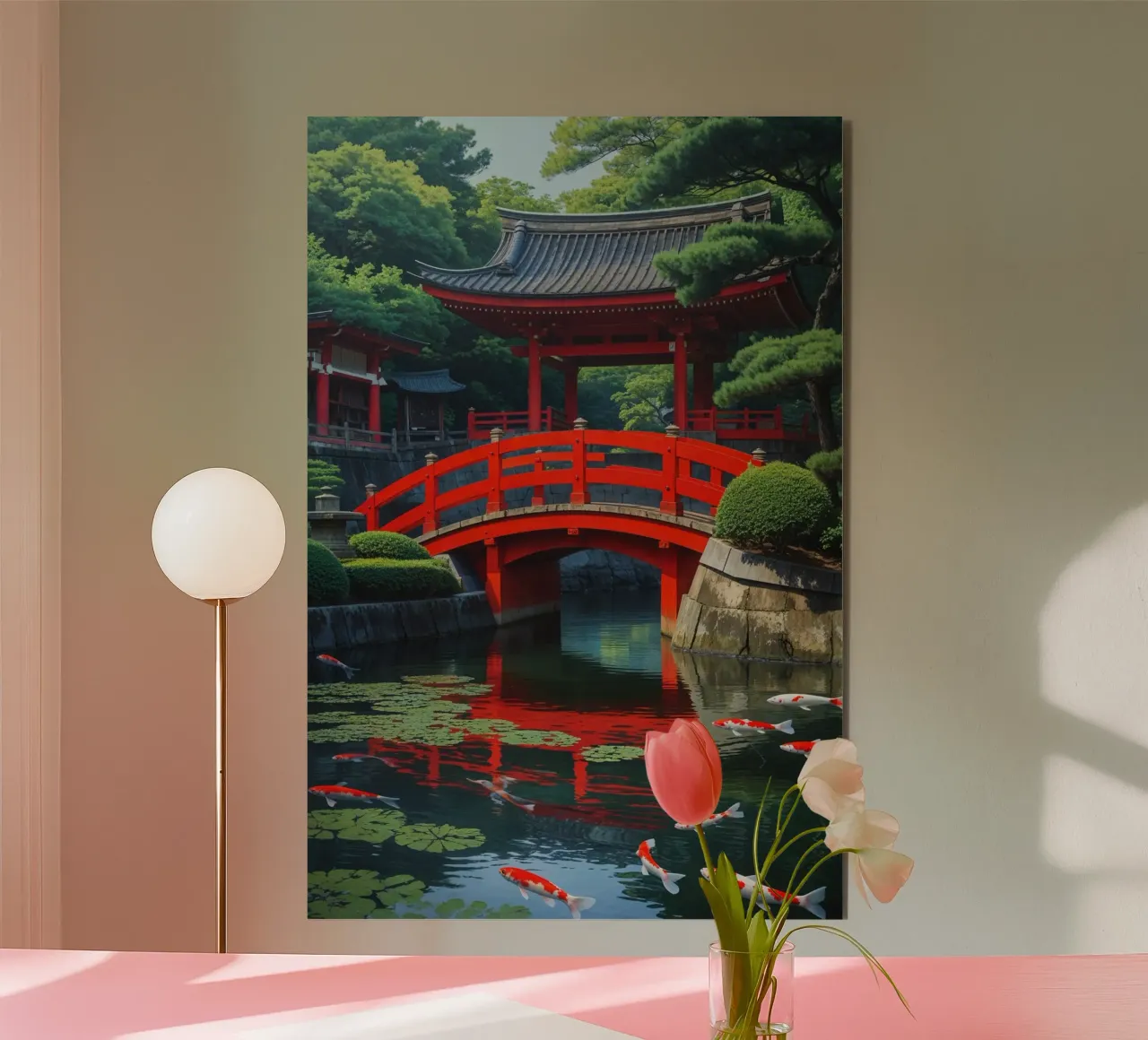 Kyoto’s Heian Shrine: A Vision of Reflection and Color alluminio dibond da AlbertKlee