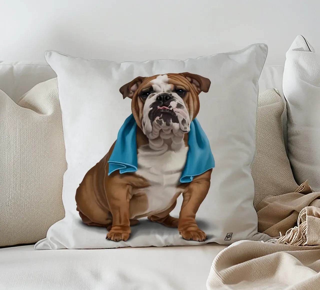 Bull (Wordless) cuscino da Rob Art | Illustration