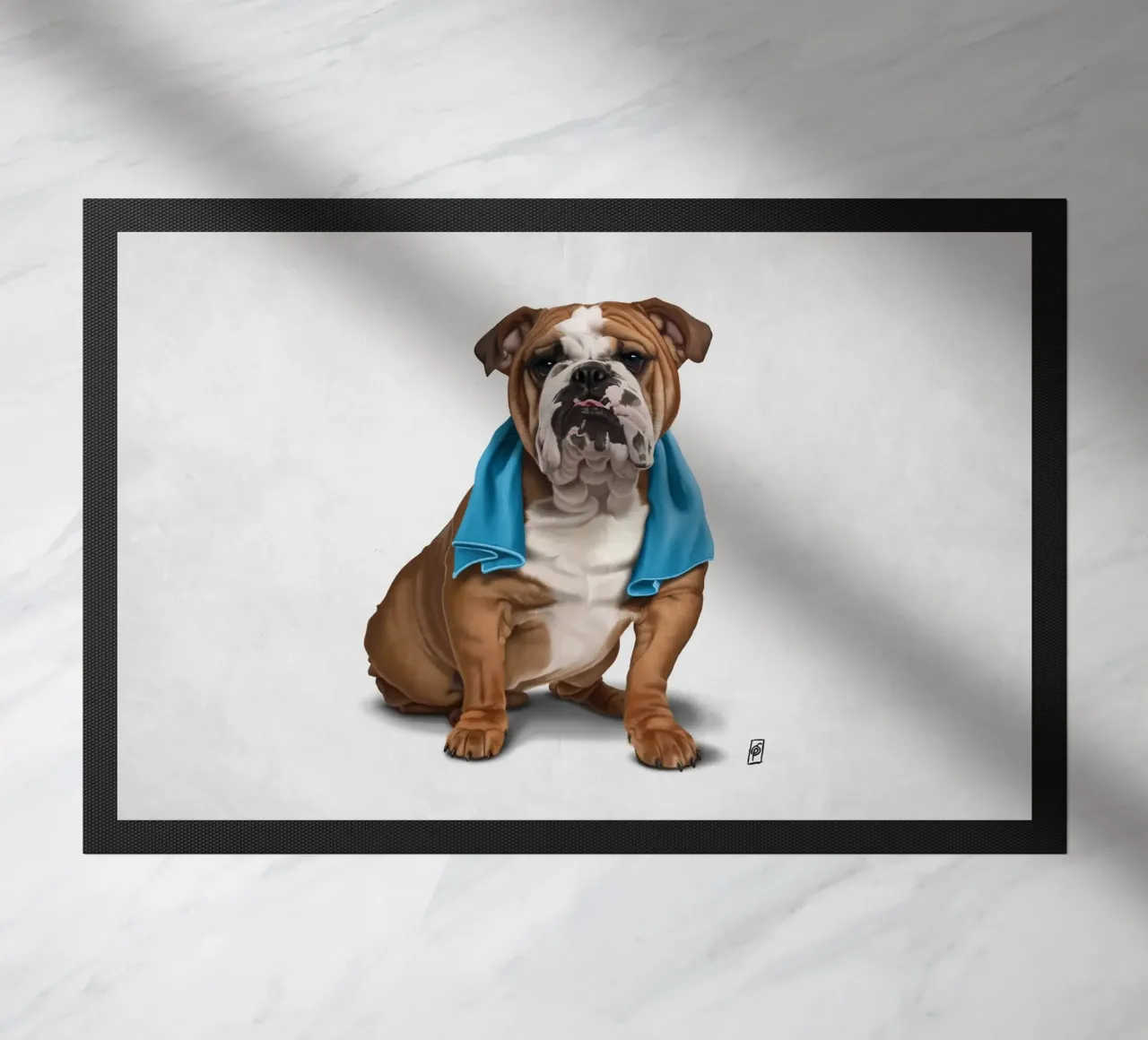 Bull (Wordless) doormat by Rob Art | Illustration