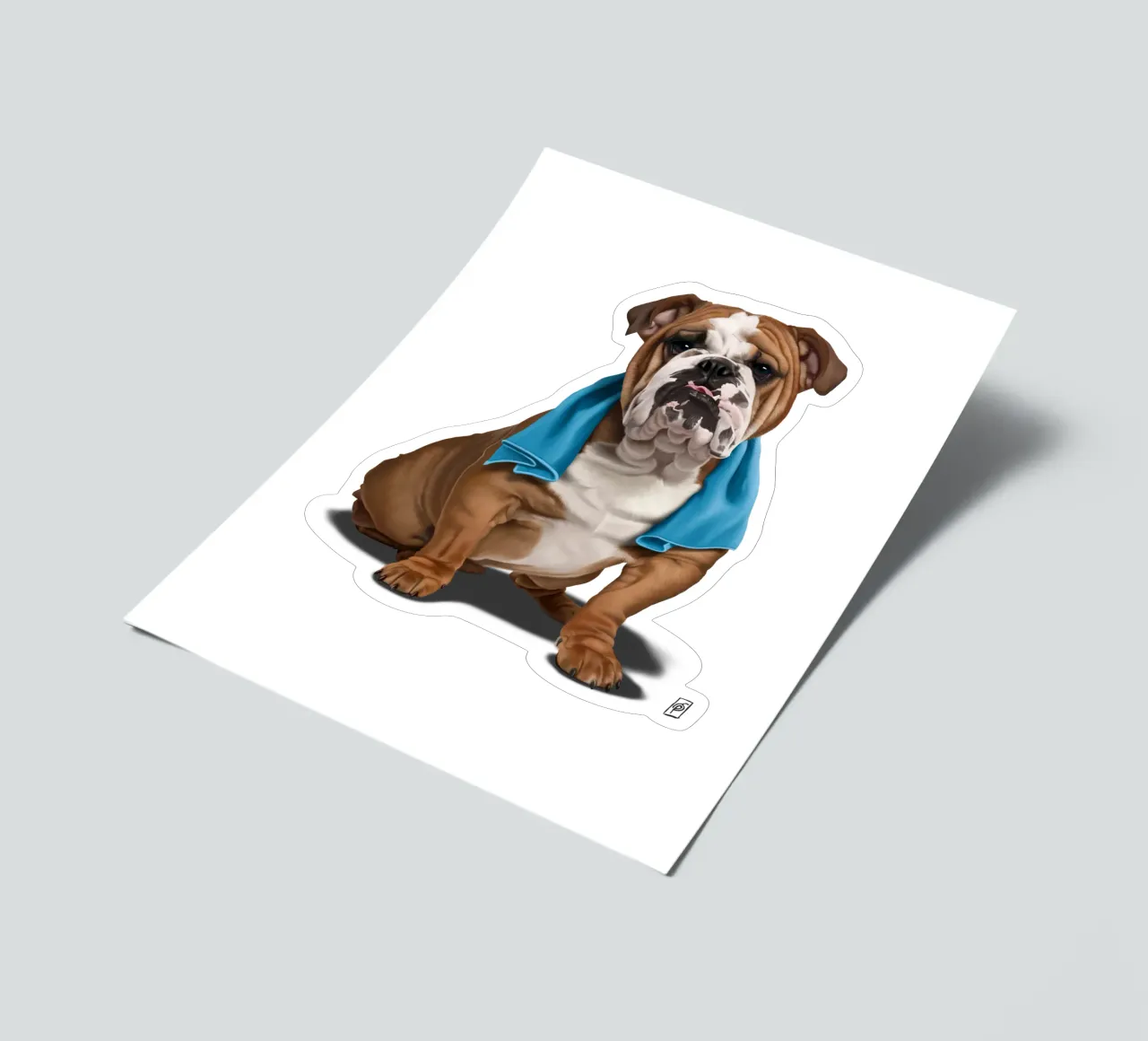 Bull (Wordless) Stickerbogen von Rob Art | Illustration