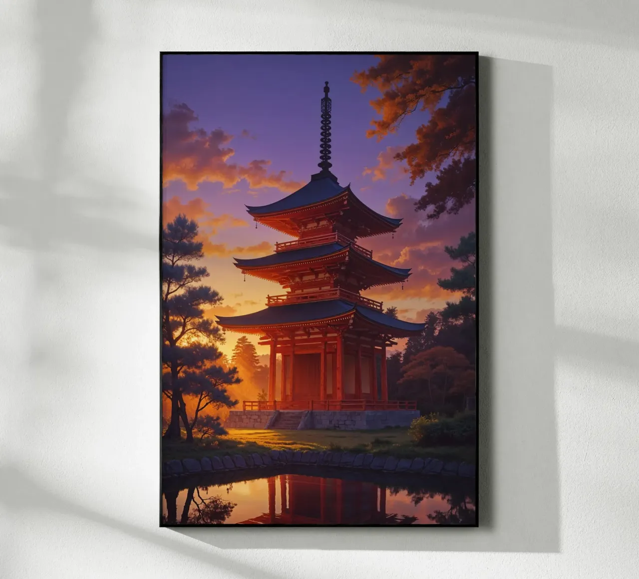 Ethereal Toji Temple at Dusk plexiglass da AlbertKlee