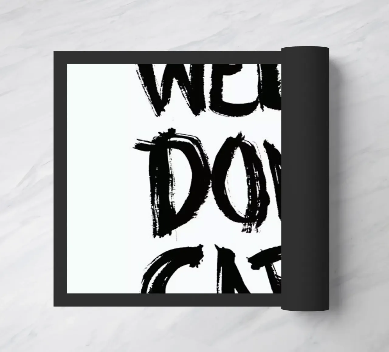 Well, Don't Care doormat by petiteCAPS