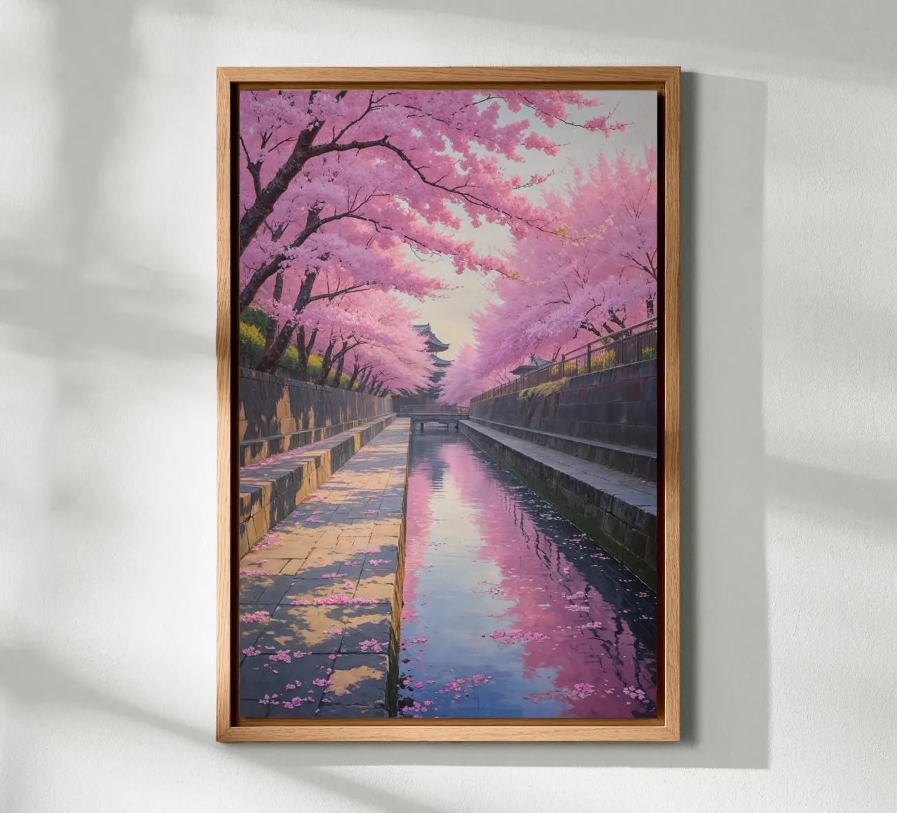 A Serene Spring Stroll Through Kyoto’s Path alluminio dibond da AlbertKlee