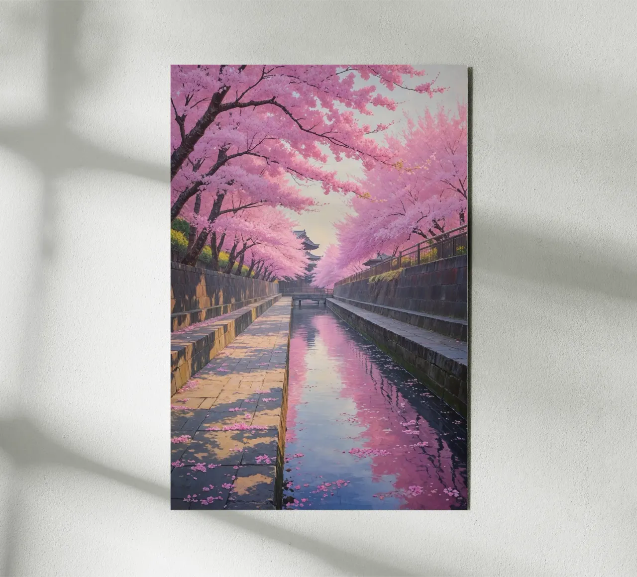 A Serene Spring Stroll Through Kyoto’s Path alluminio dibond da AlbertKlee