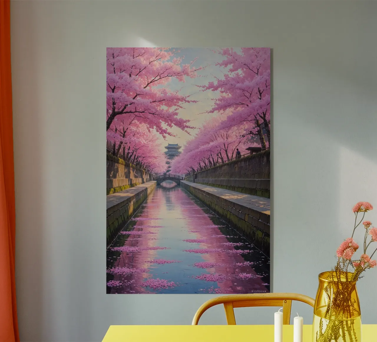 Cherry Blossom Wonderland Along the Path plexiglass da AlbertKlee