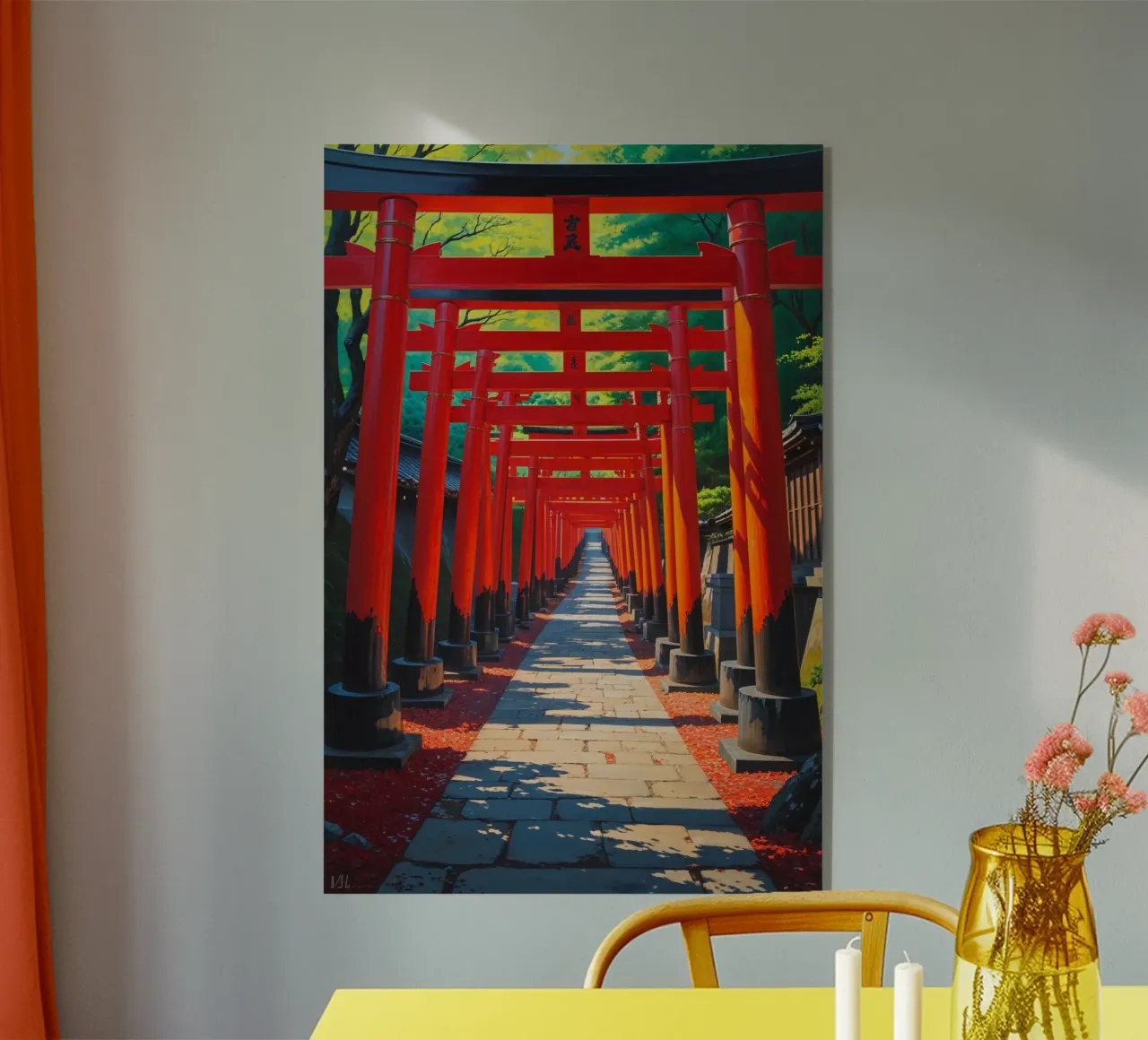 Path Through Fushimi Inari Torii Gates plexiglass da AlbertKlee