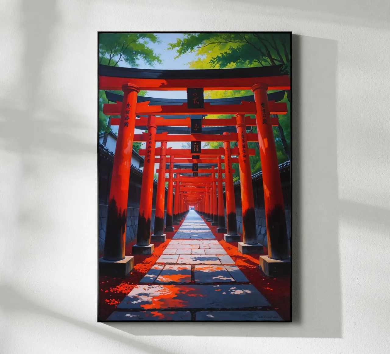 Sacred Tunnel of Vermilion Gates plexiglass da AlbertKlee