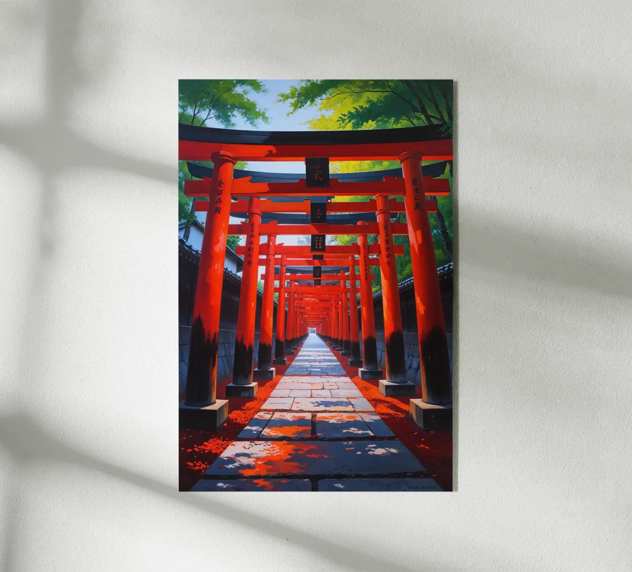 Sacred Tunnel of Vermilion Gates plexiglass da AlbertKlee