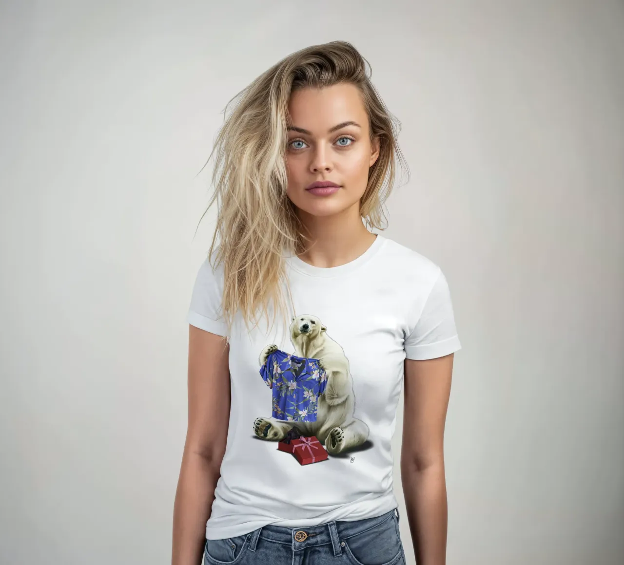 Cool! (Colour) women's fitted t-shirt by Rob Art | Illustration