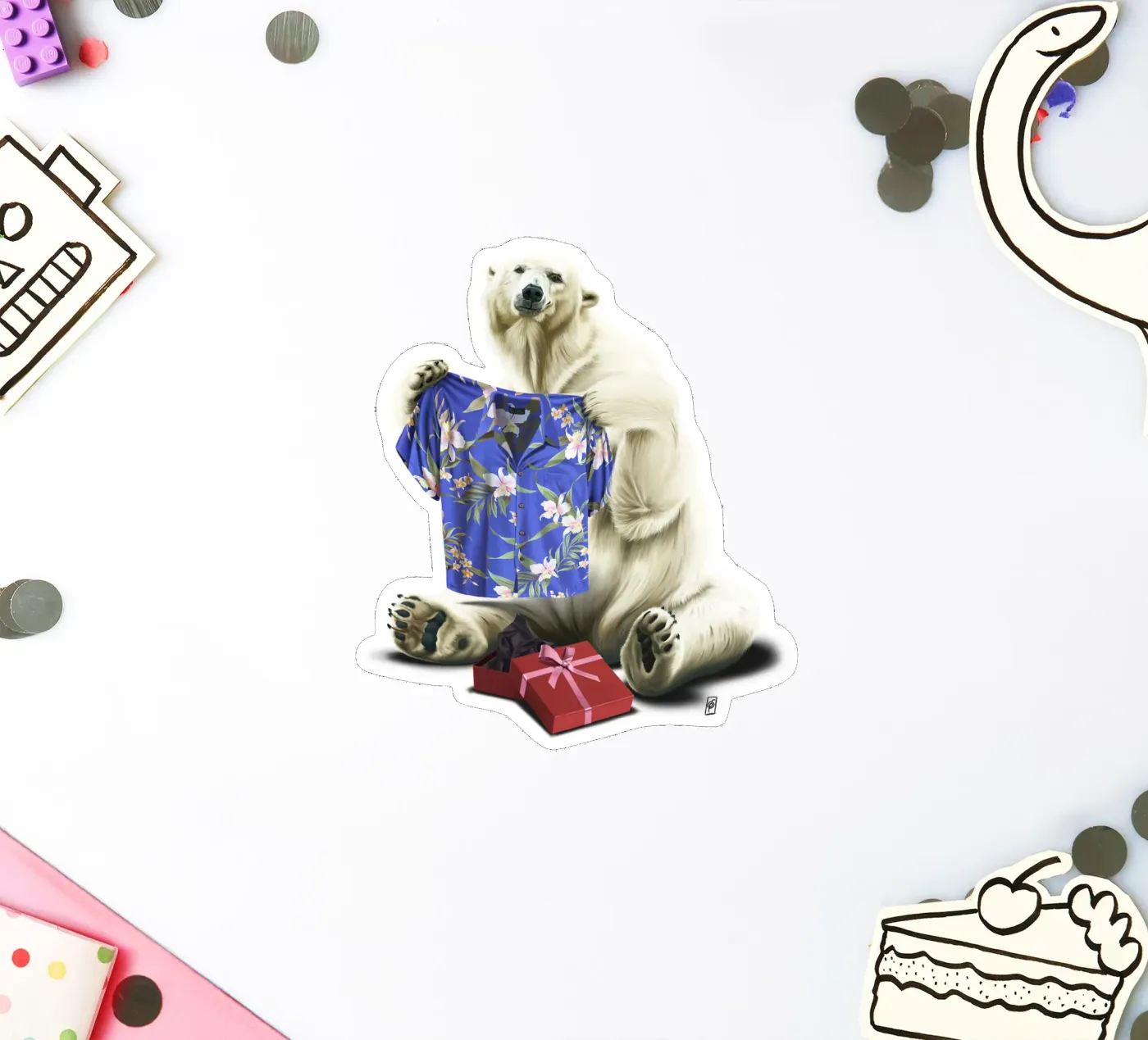Cool! (Colour) sticker van Rob Art | Illustration