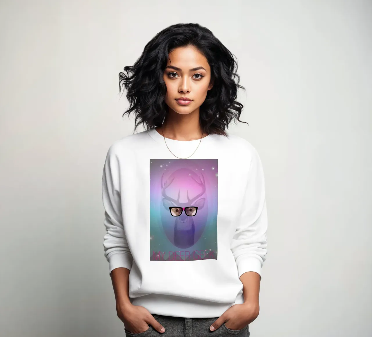 My Deer Geek Sweatshirt von AS Art