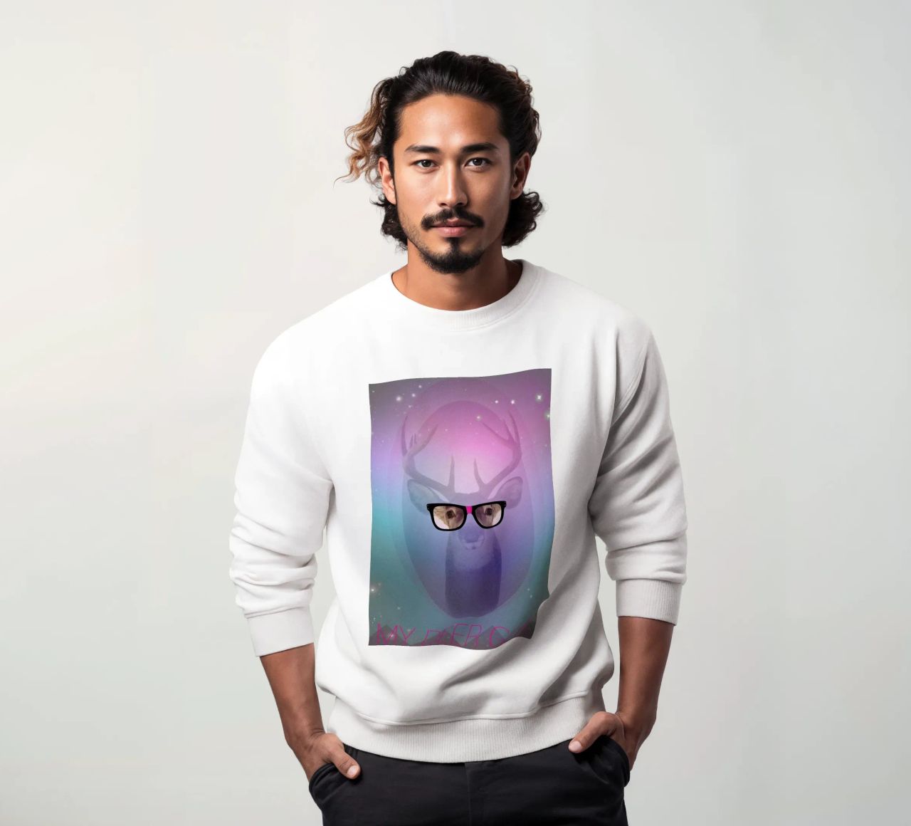 My Deer Geek felpa da AS Art