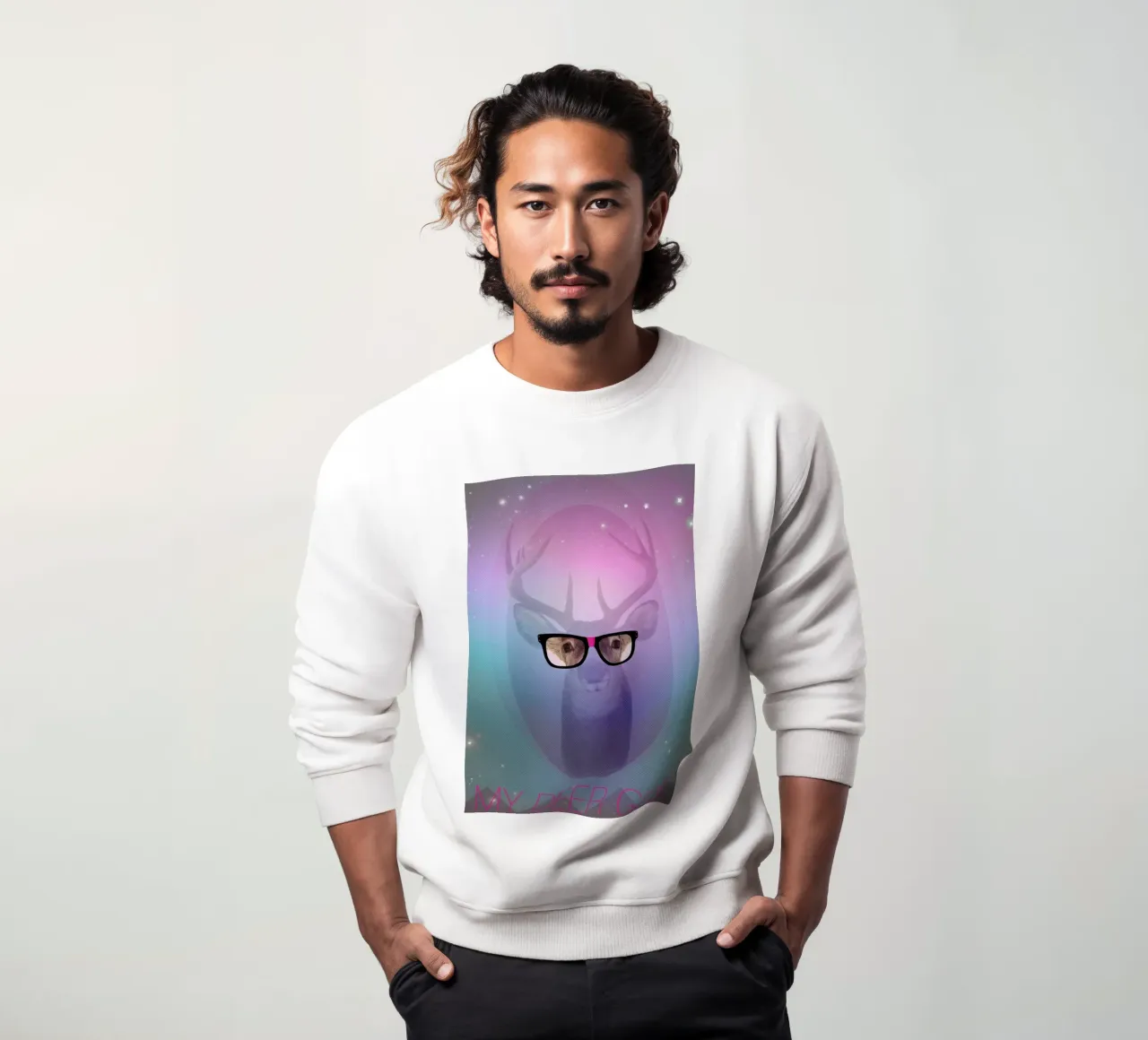 My Deer Geek Sweatshirt von AS Art