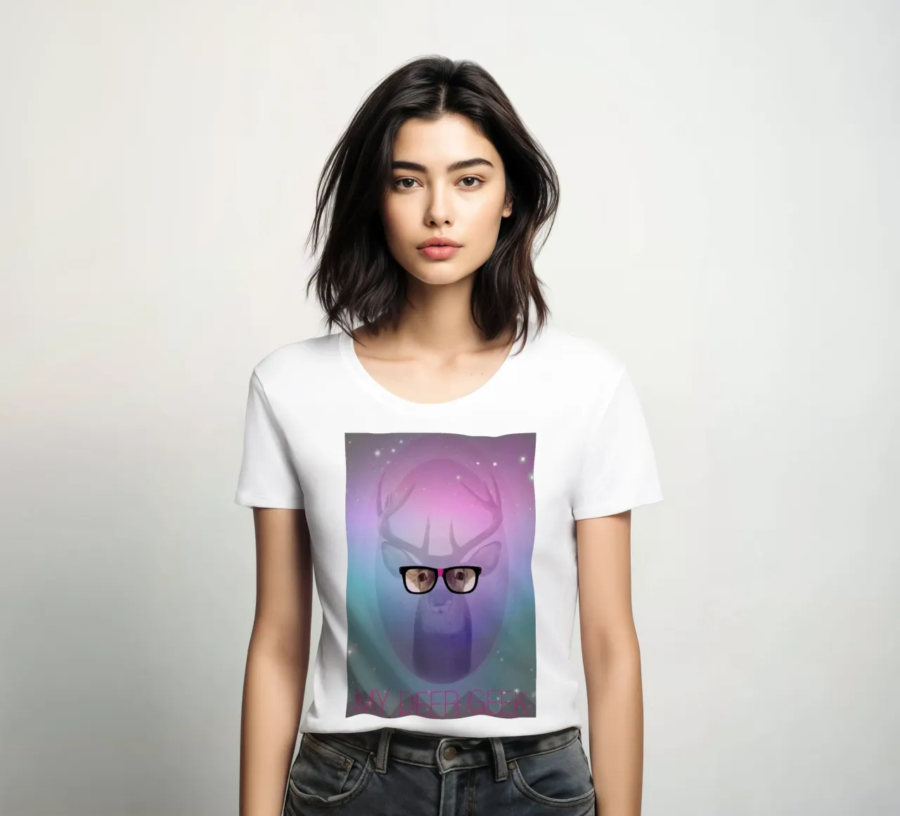My Deer Geek t-shirt da donna da AS Art
