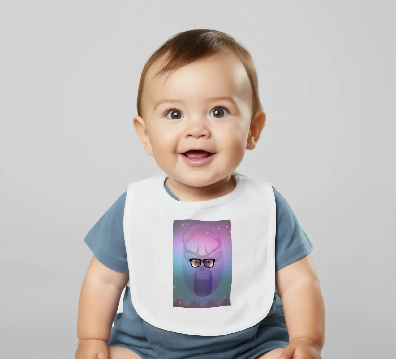 My Deer Geek bavaglino da AS Art