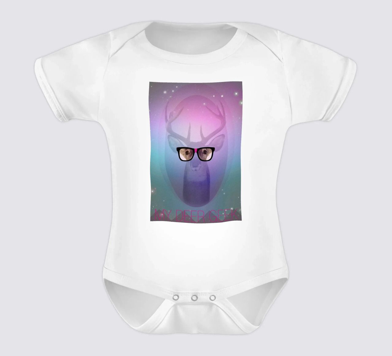 My Deer Geek body neonato maniche corte da AS Art