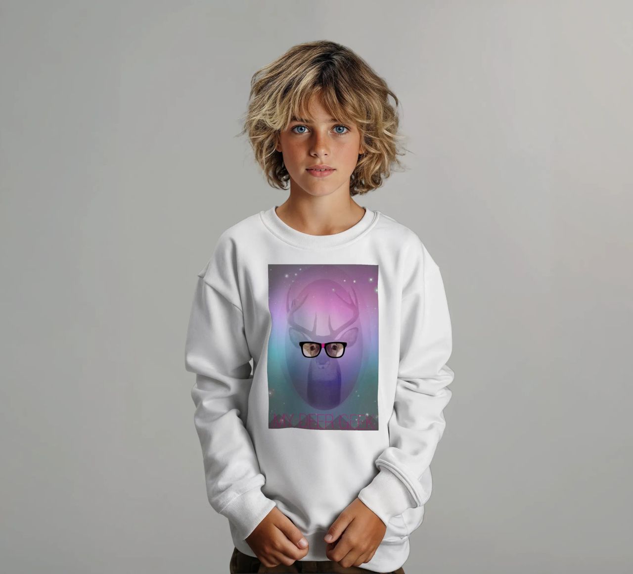 My Deer Geek felpa bambino da AS Art