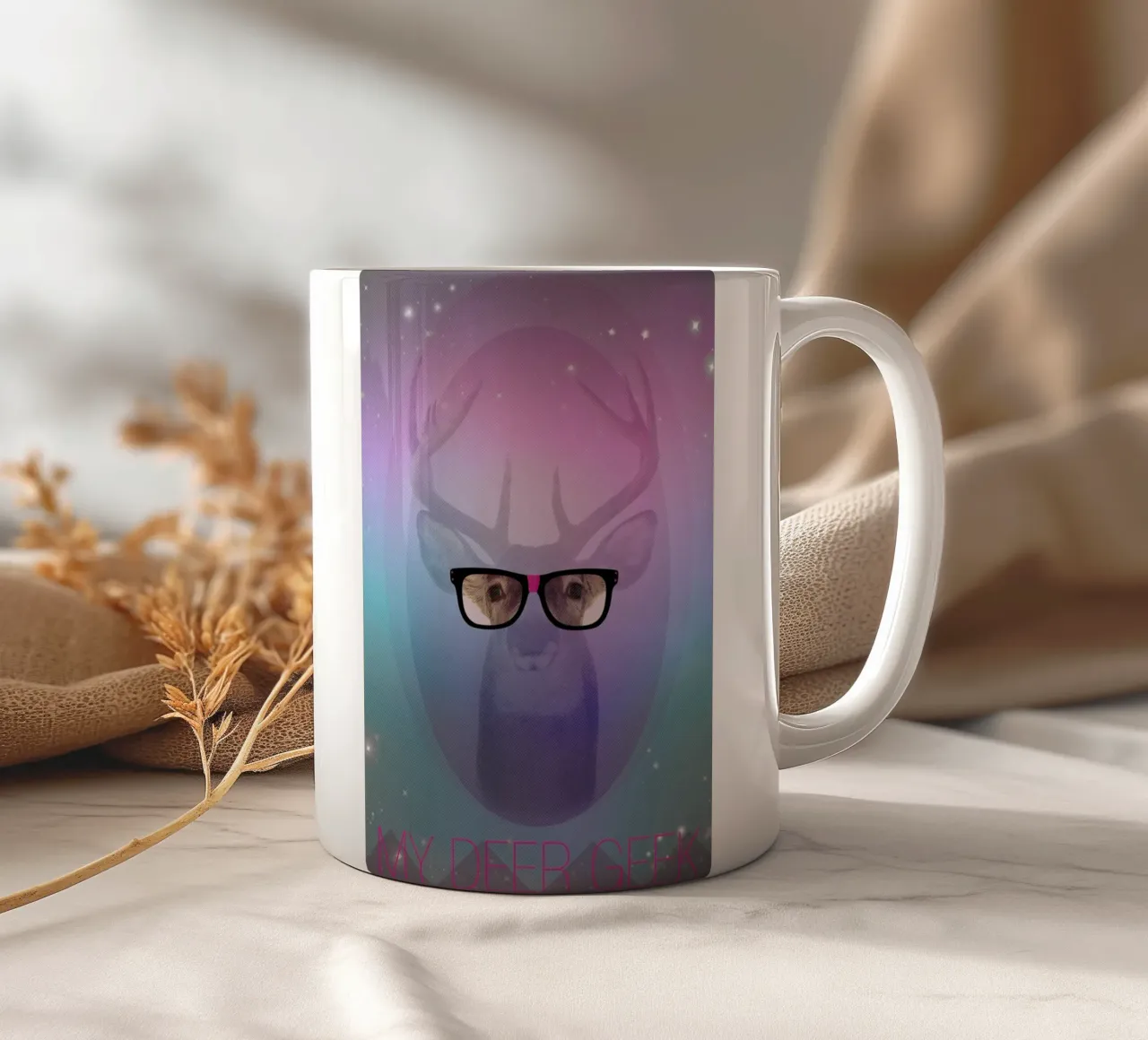 My Deer Geek mug en céramique de AS Art