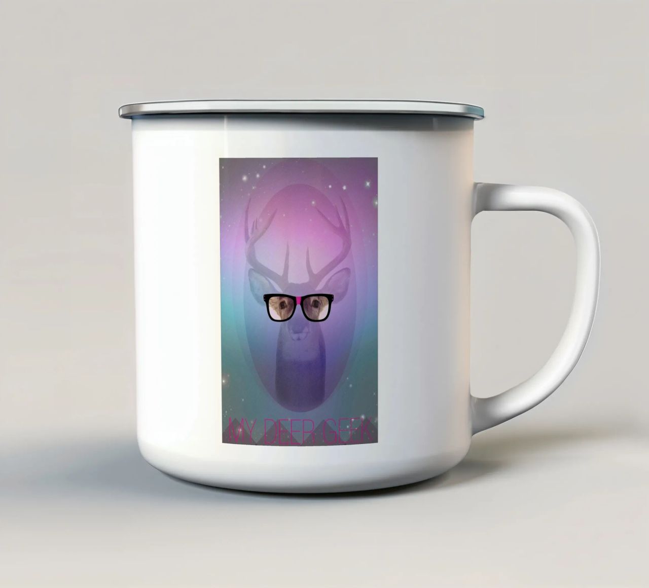 My Deer Geek emaille mok van AS Art