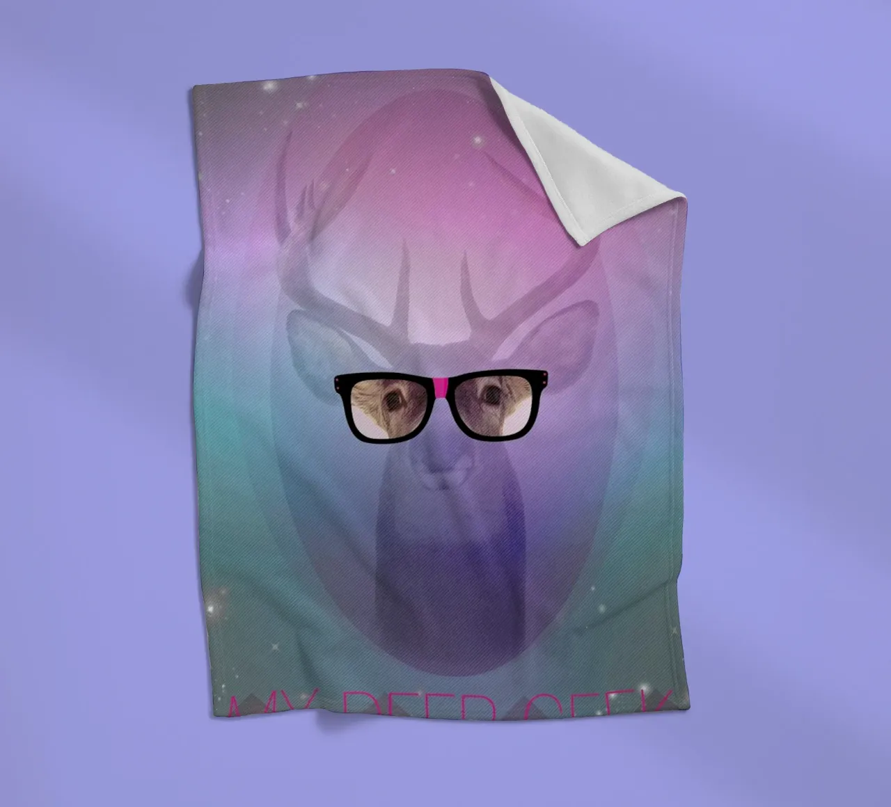 My Deer Geek Fleecedecke von AS Art