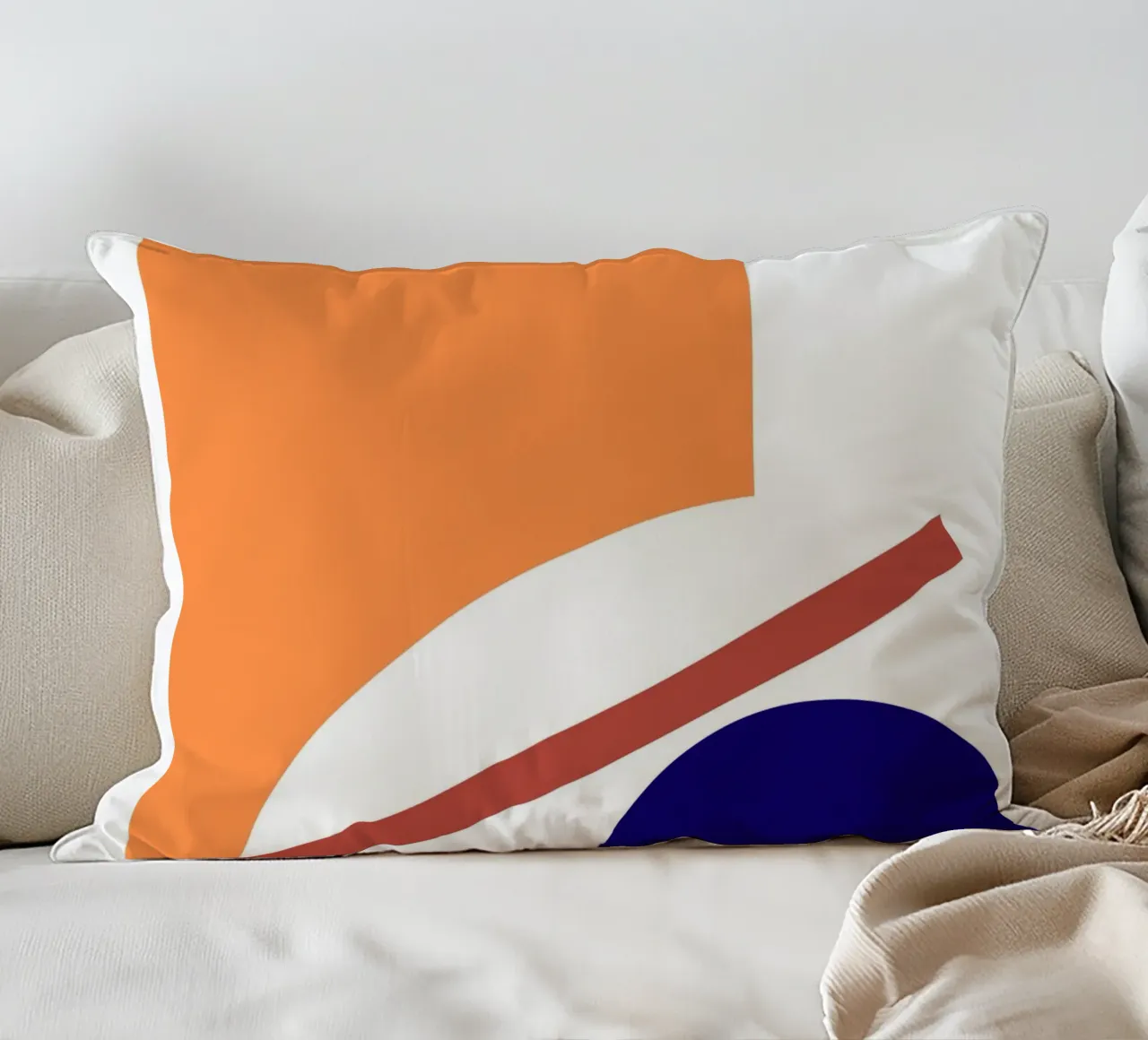 orange abstract cuscino da ramosashop