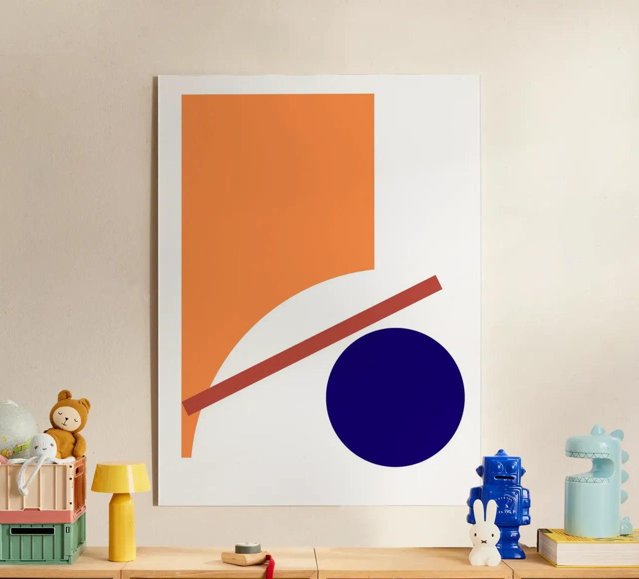 orange abstract plexiglass da ramosashop