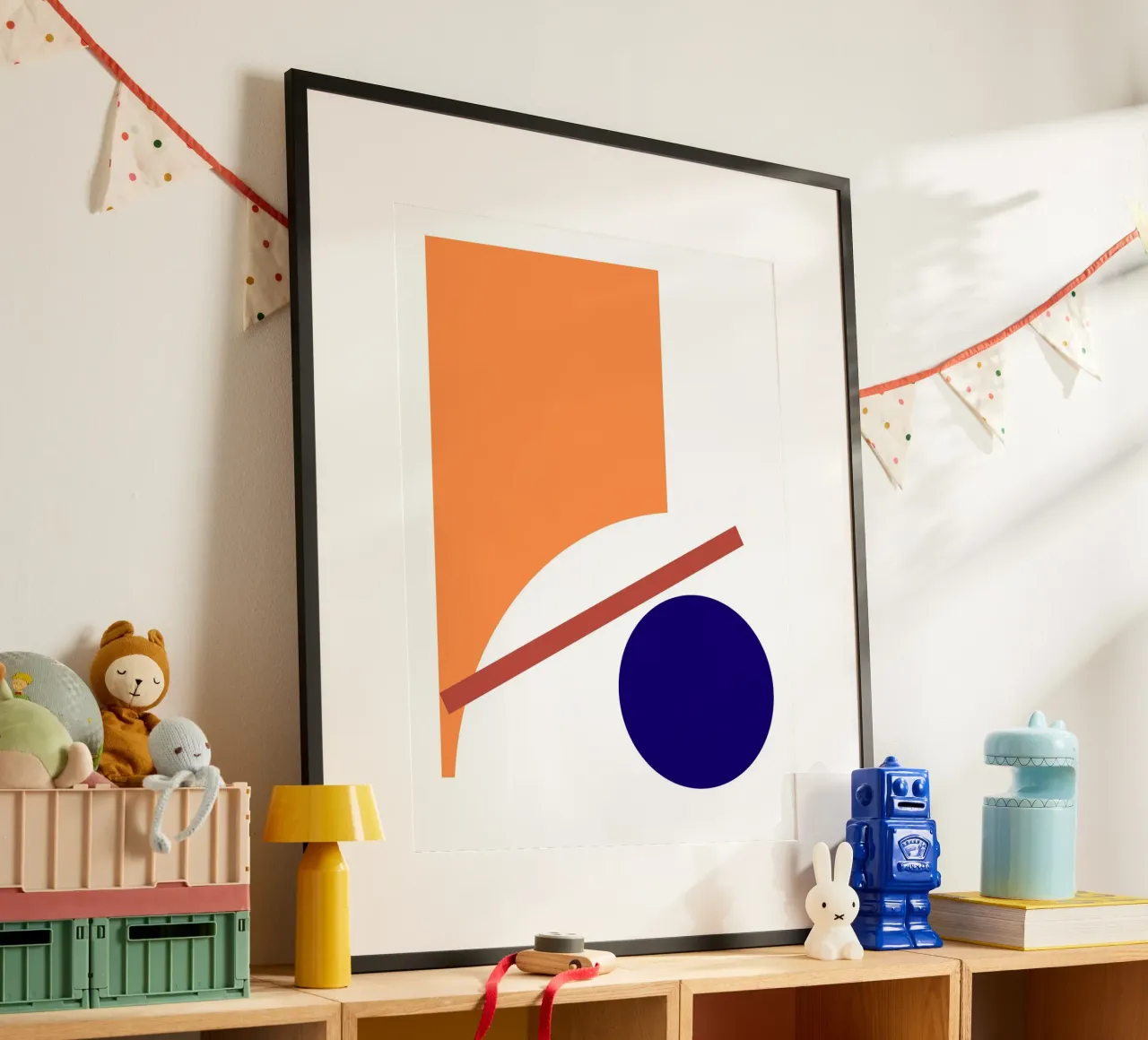 orange abstract poster da ramosashop