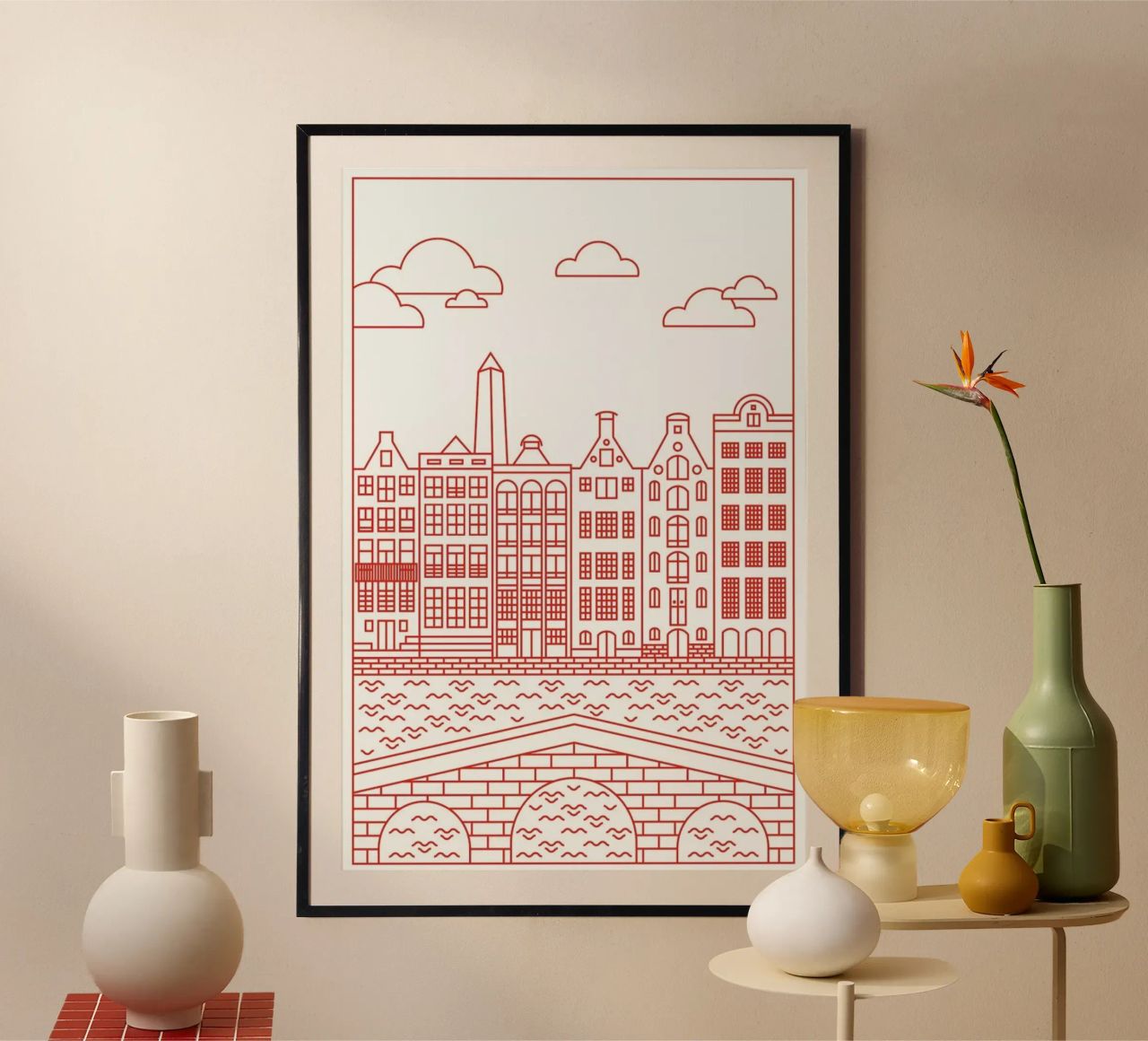 Amsterdam poster van Jan Luzar
