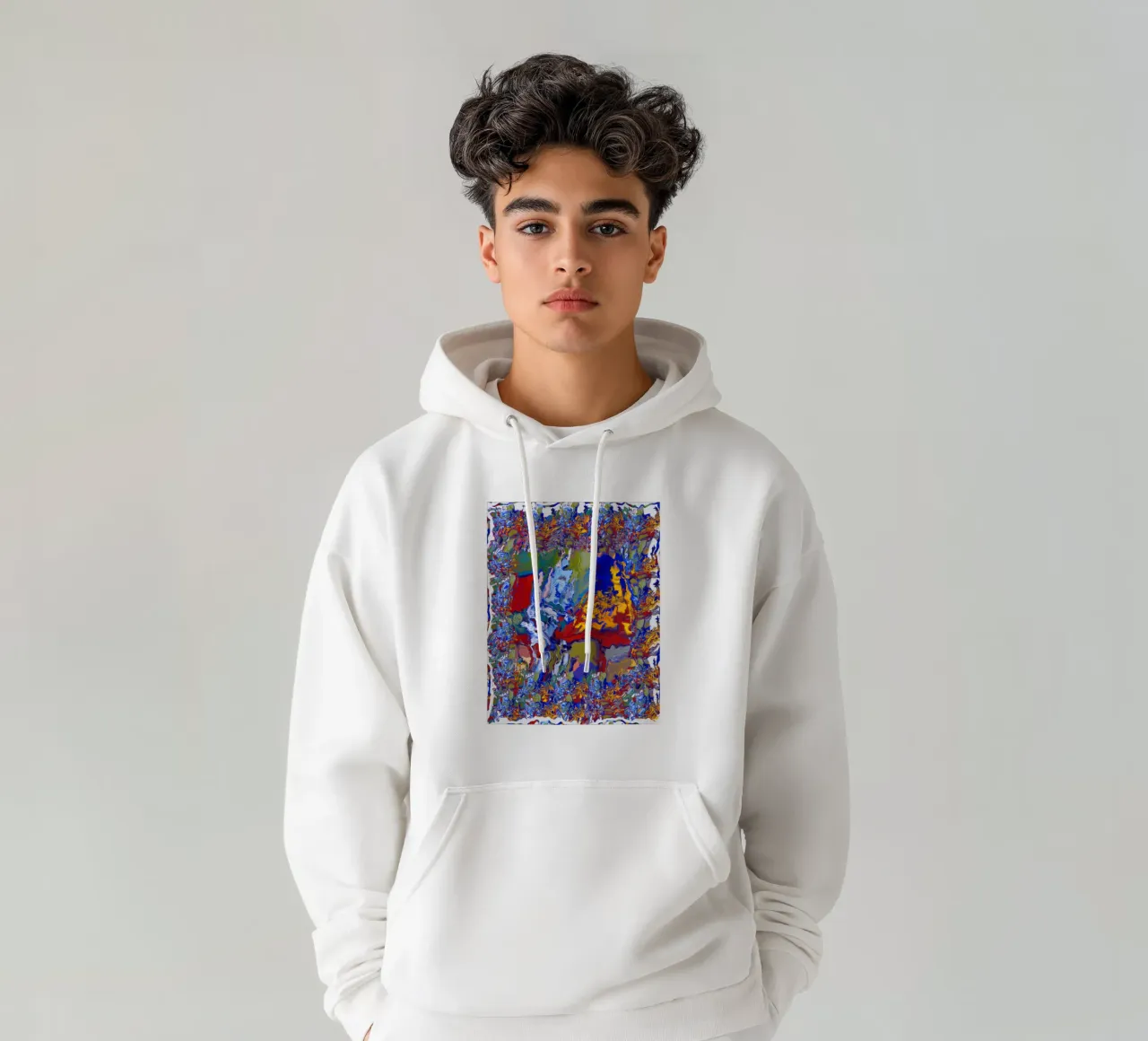 Chess_playing_robot_BTC felpa con cappuccio da Crypto_Jungle