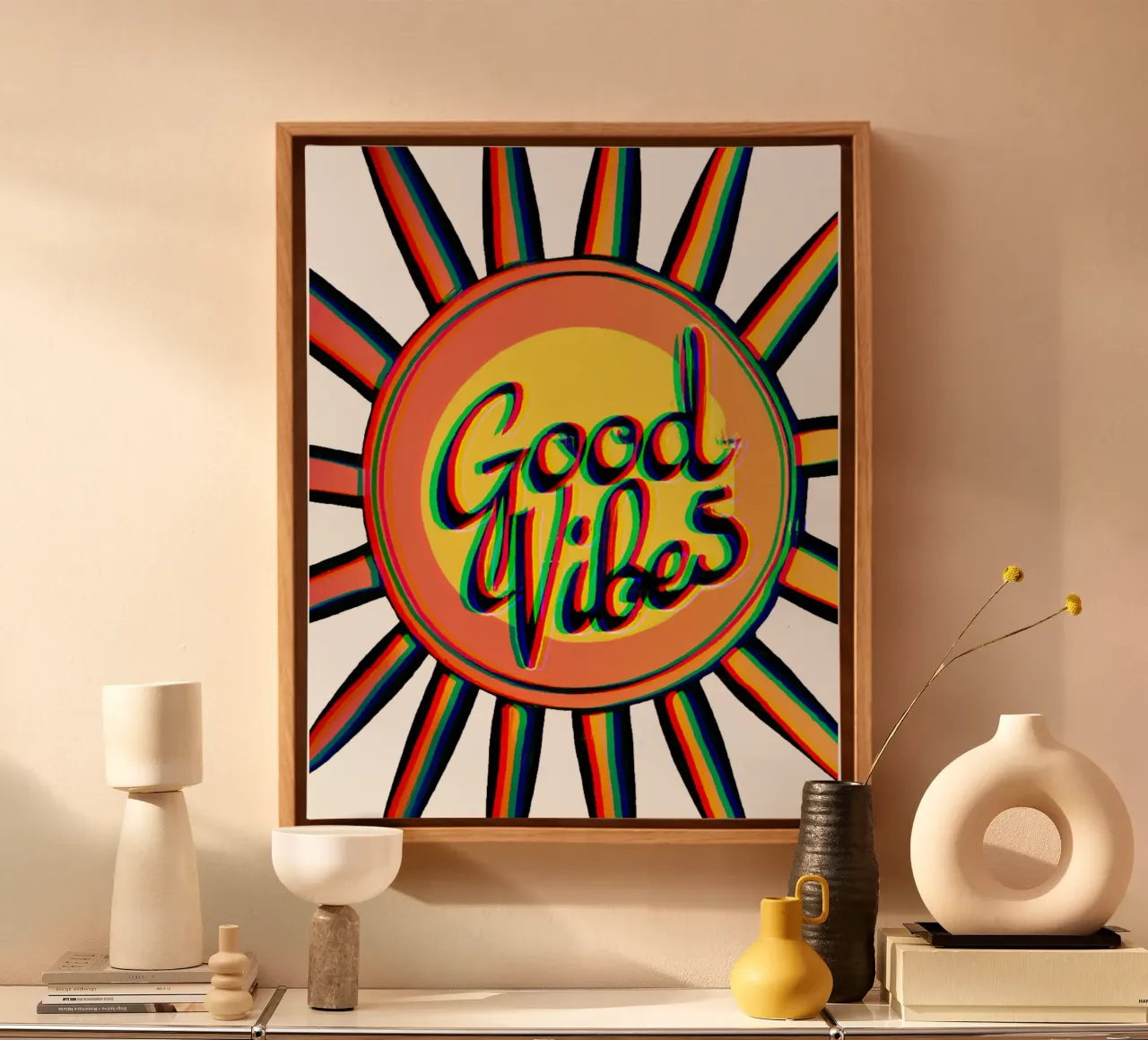 Good Vibes_BTC canvas met Baklijst van Crypto_Jungle