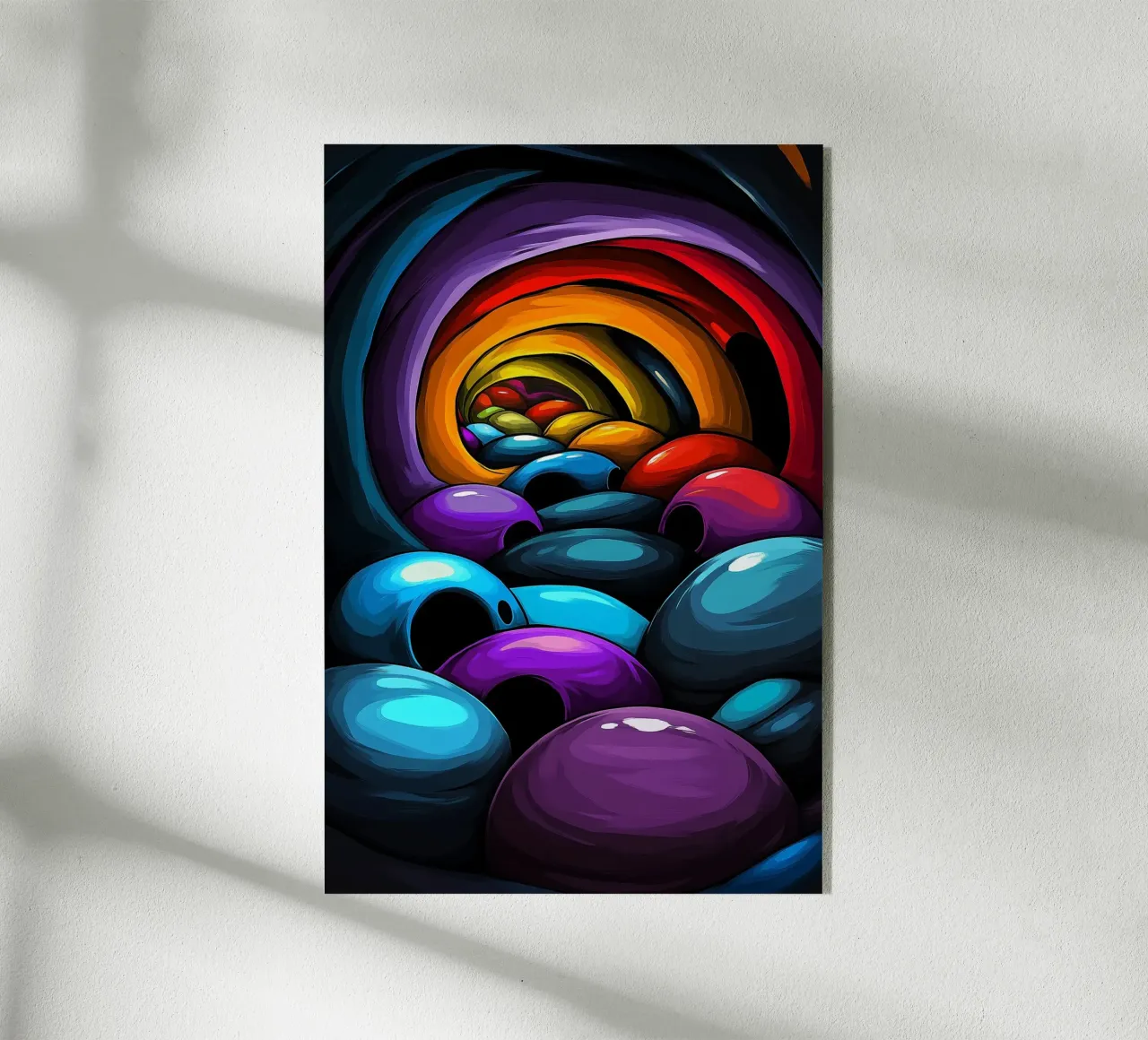 Il canale infinito dei colori - vortice di illusioni plexiglass da melipo-art