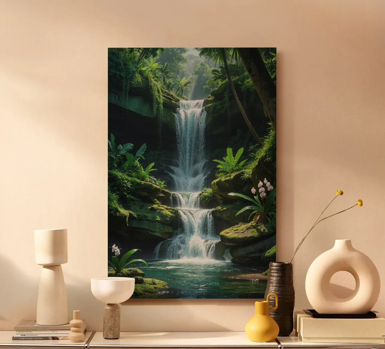 Jungle Cascade in Bali's Hidden Valleys forex plate by AlbertKlee