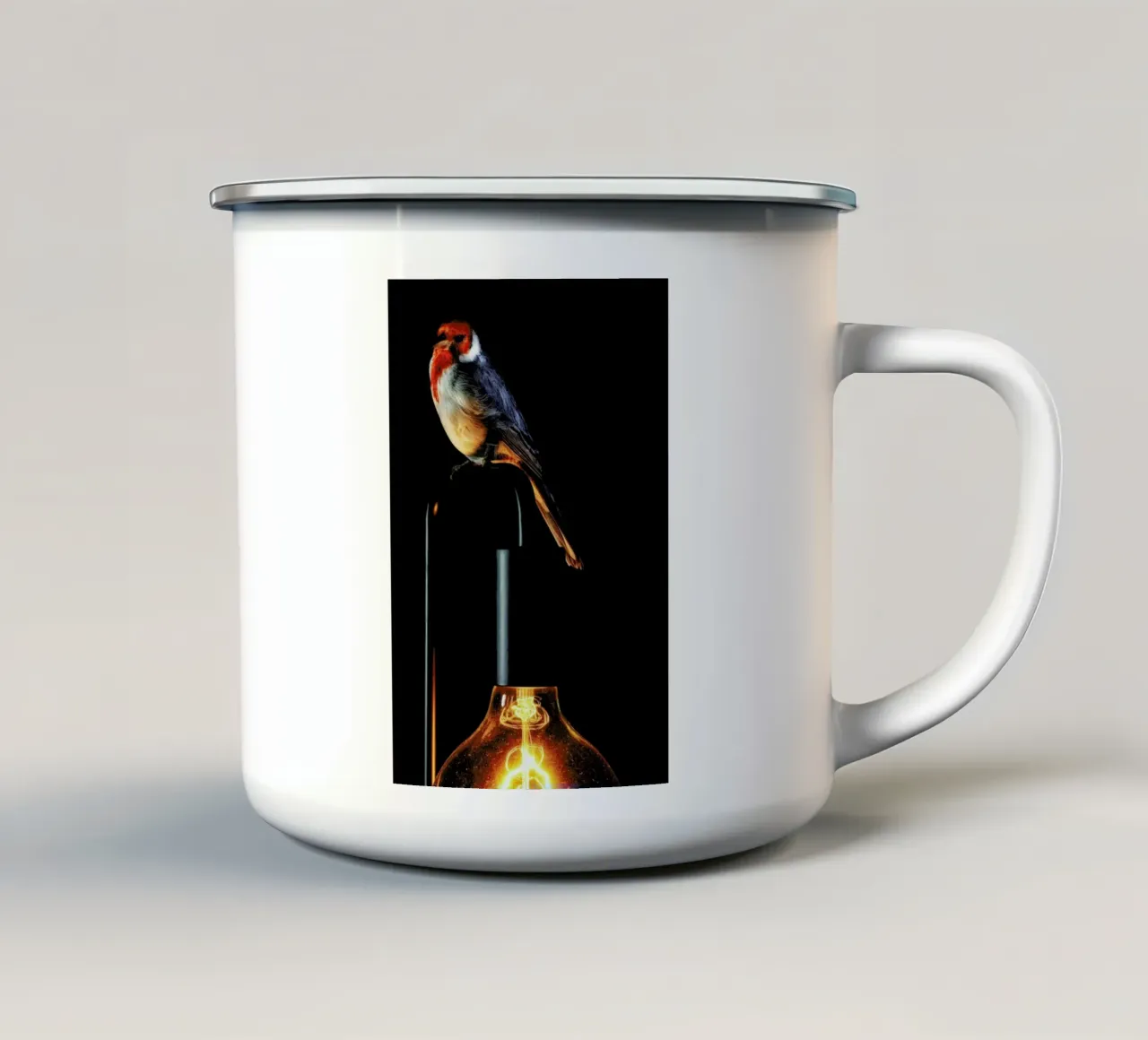 Birds Everywhere 7 tazza in smalto da Günther Egger