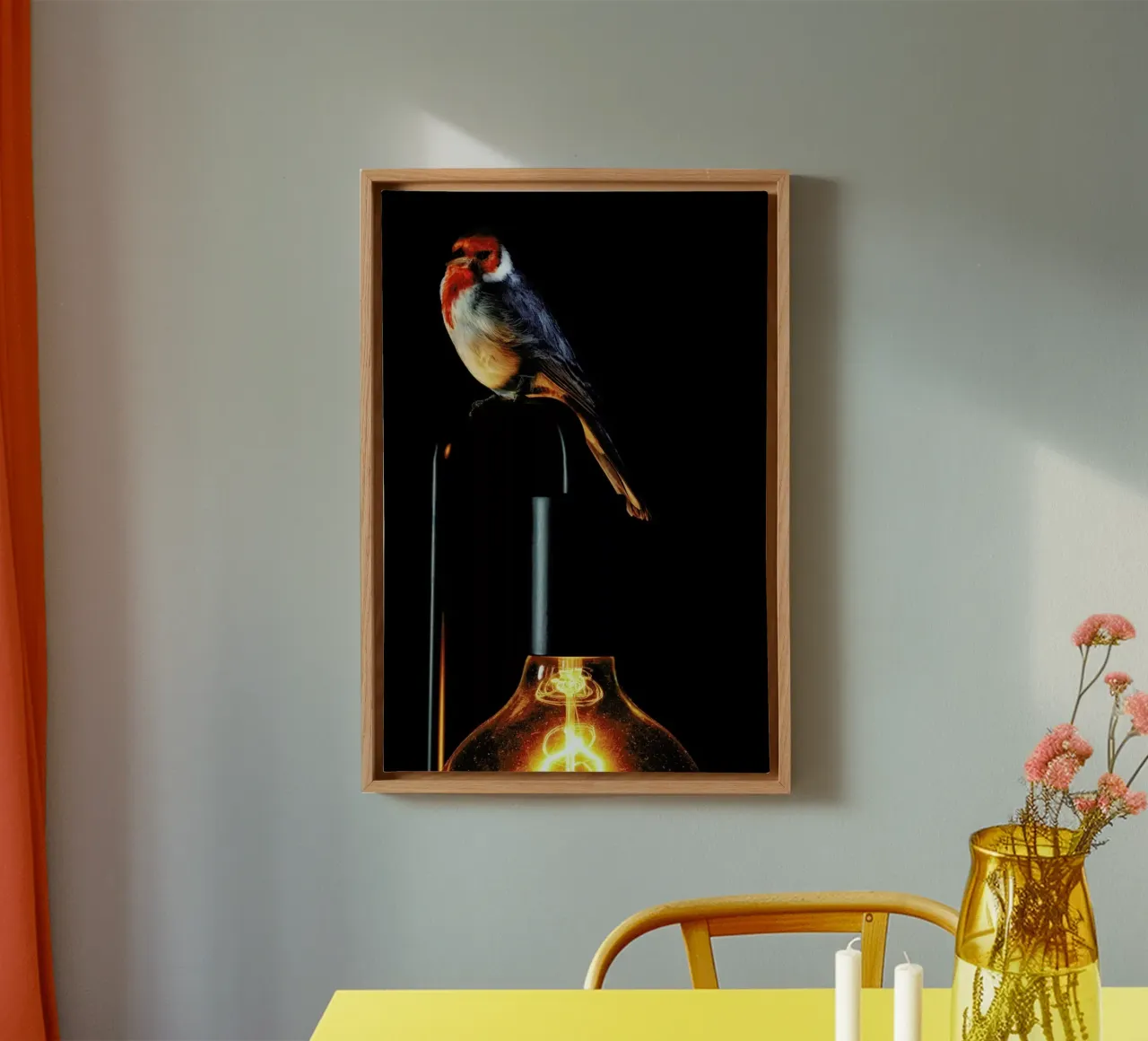 Birds Everywhere 7 tela con Cornice a cassetta da Günther Egger