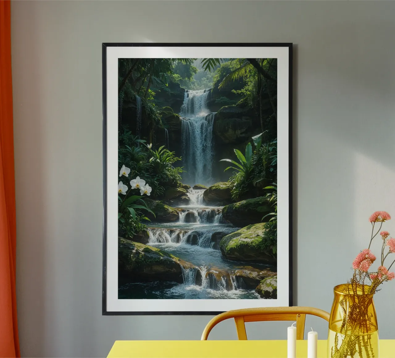 Hidden Tropical Falls in Bali’s Wilderness hahnemühle by AlbertKlee