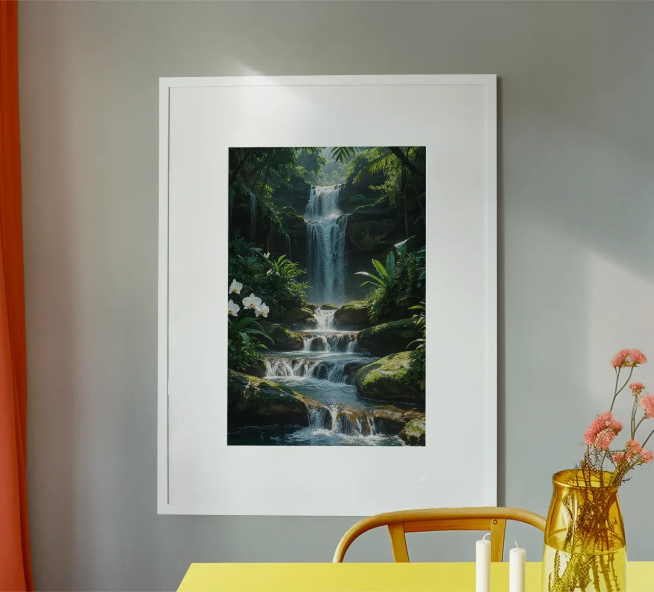 Hidden Tropical Falls in Bali’s Wilderness hahnemühle by AlbertKlee
