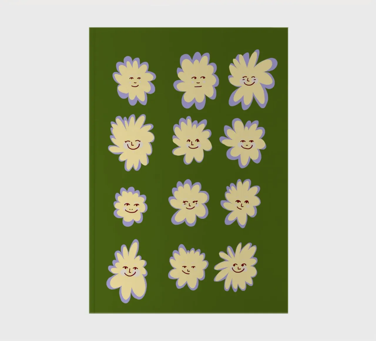smiling flowers every day is good notebook by janine.aigner.work