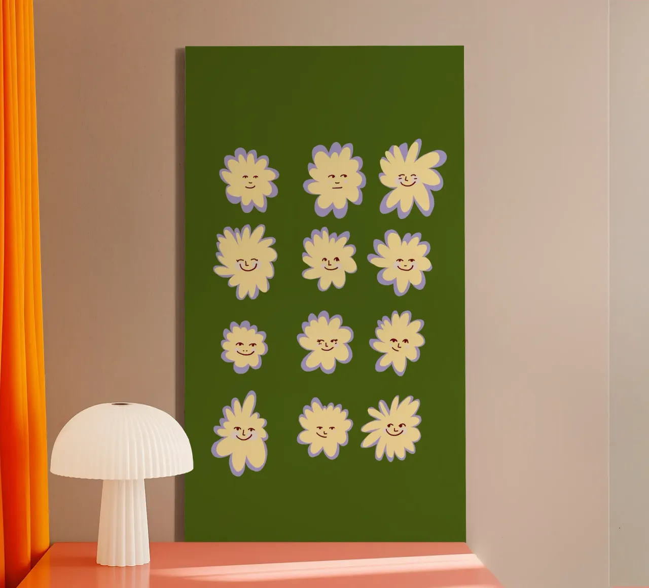 smiling flowers every day is good tela da janine.aigner.work